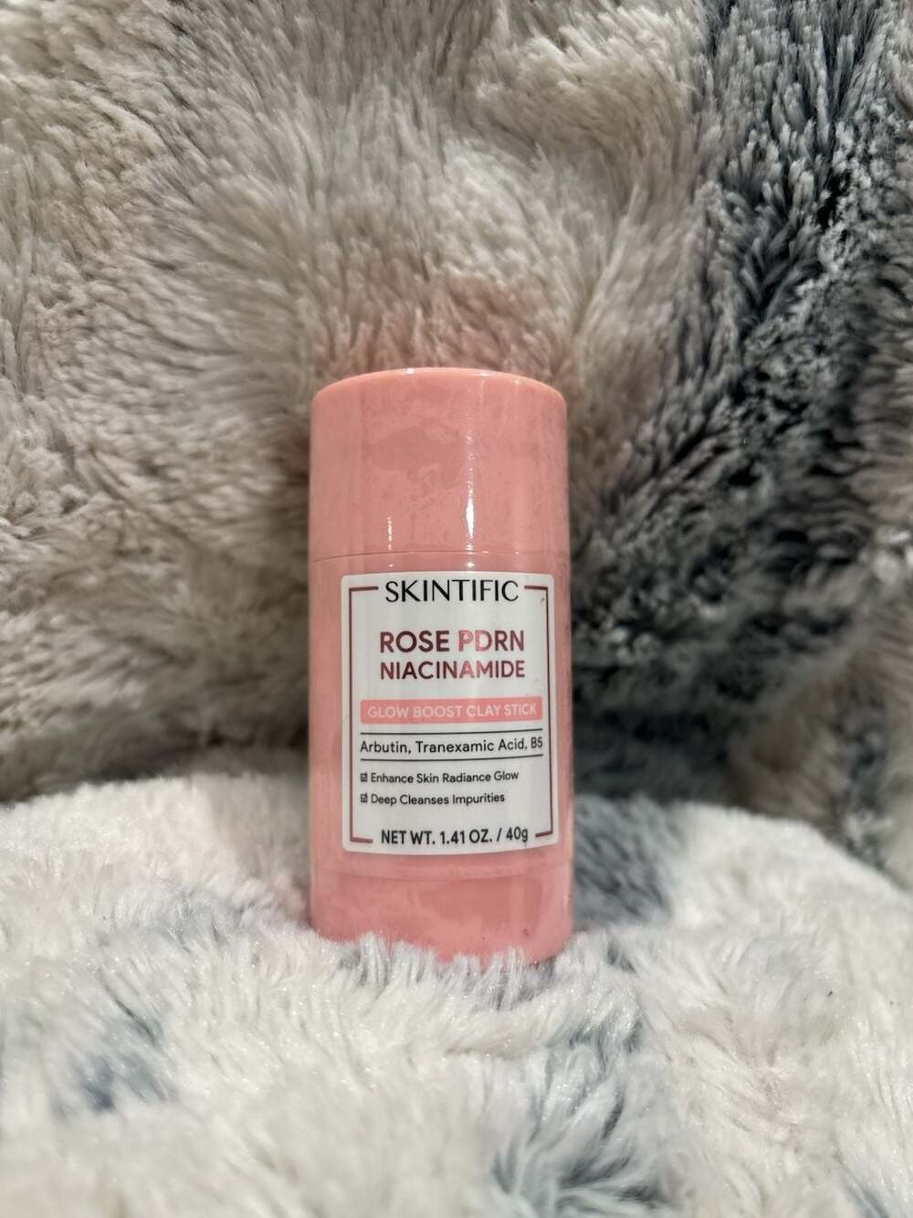 Skintific Rose PDRN Niacinamide Glow Boost Clay Stick 40g